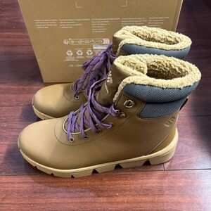 Womens 9 Columbia Inspiration Point FS Boot Brown Waterproof 200G Insulation New